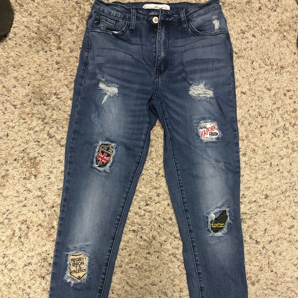 KanCan Birmingham High Rise Patchwork Jeans